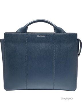 Saffiano Leather Briefcase Attache Laptop Bag Casual Work